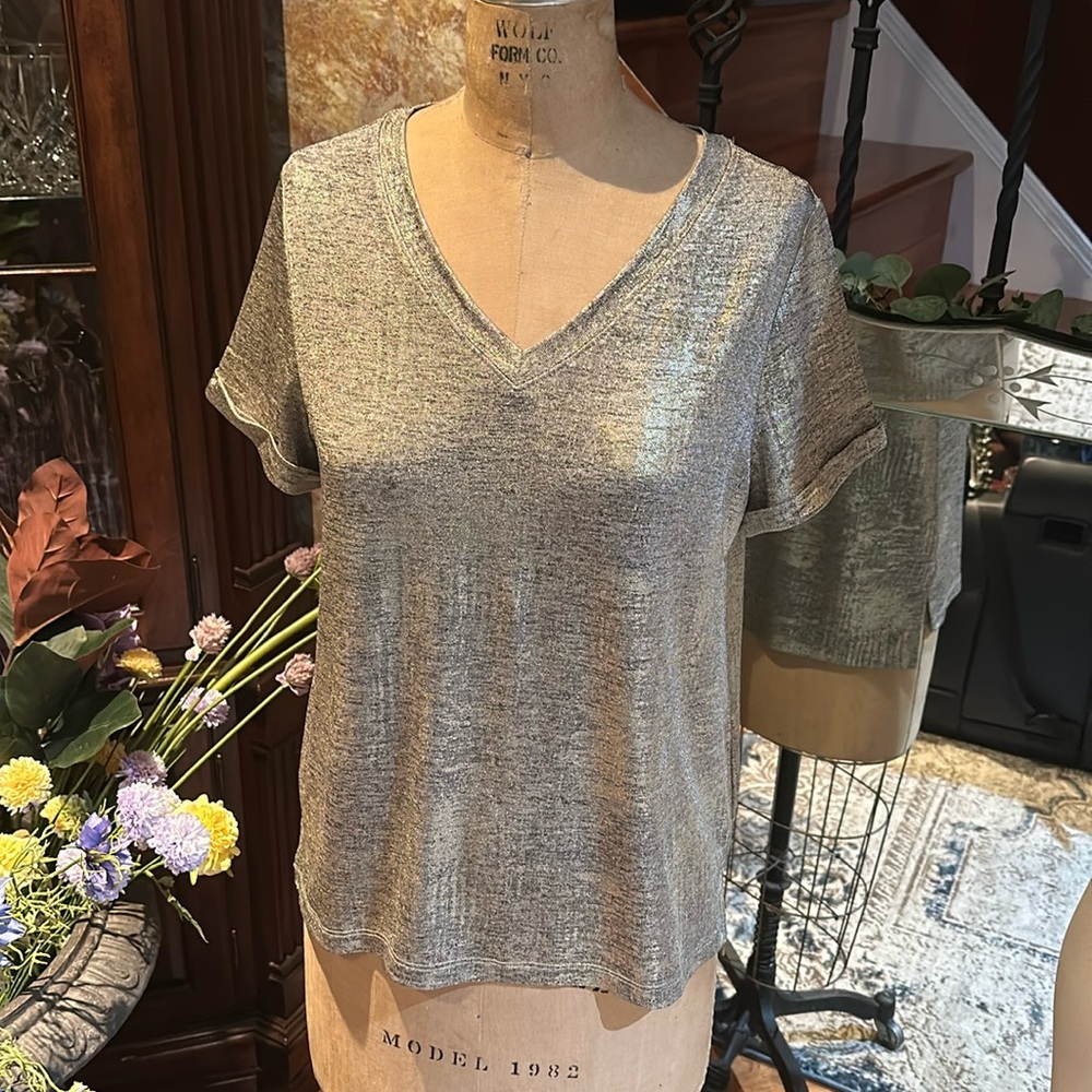 Anthropologie Shimmer Tee